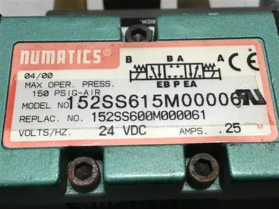 USED NUMATICS 152SS615M000061