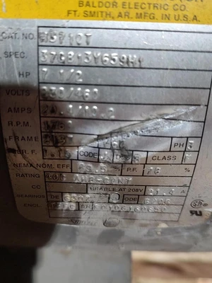 Used BALDOR H3710T A.C. Motors Kentucky US | Edwards Industrial Repair #1284546