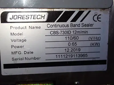 USED JORESTECH CBS730ID