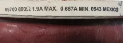 NEW OHMITE 66700 RHEOSTAT 800 OHM 0543 U750F106549