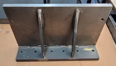 90 DEGREE ANGLE PLATE - 20IN WIDE X 12IN HIGH X 5IN DEEP (BASE)