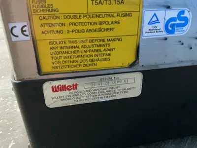 Used WILLETT _UNKNOWN_ Ink Jet Coders & Printers Ohio US | HGR 24 #1335349