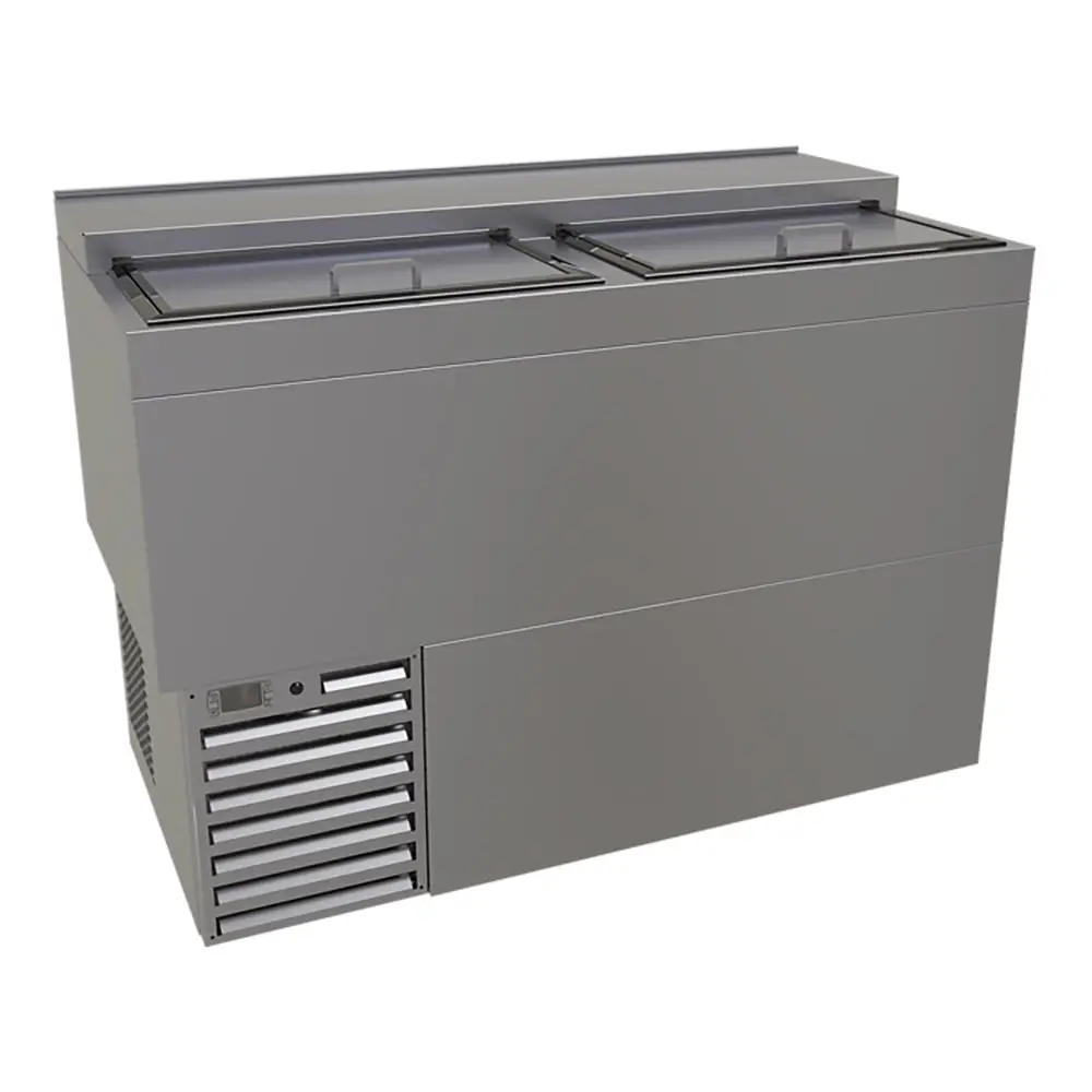 Glastender MF48-S2 2 Section Glass Chiller w/ 147 Mug Capacity - Stainless, 120v