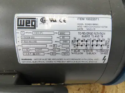 Finish Thompson DB7P-E-M226 Pump Sealless Mag Drive DB Series 115/208-230v 69GPM