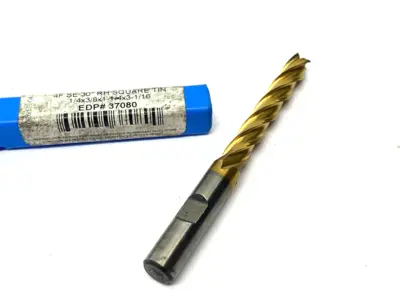USED NIAGARA CUTTER SQUARE END MILL 4-FLUTE SE 30° 1/4 X 3/8 X 1-1/4 X 3-1/16