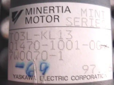 NEW YASKAWA T03L-KL13 MINERTIA MOTOR 01470-1001-001-7W0070-1 T03LKL13