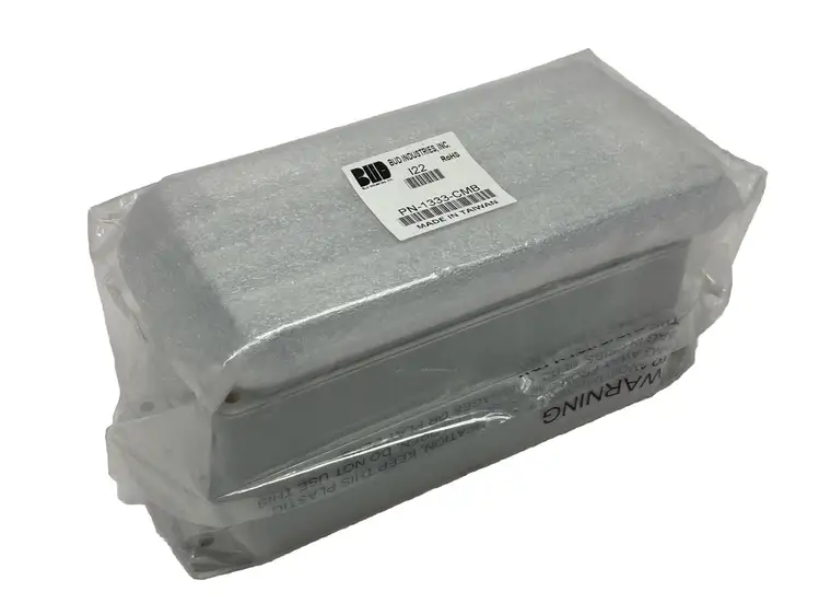New | in-Stock Bud Industries Clear Cover Plastic Enclosure Box IP65 NEMA 4X Electrical Boxes Michigan US | Maverick Industrial Sales #1390619