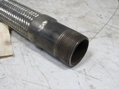 Tork Products 1108964 1-1/2" Stainless Steel Braided Hydraulic Hose W/48mm Male