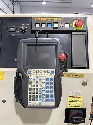 Used FANUC FANUC ARC MATE 120IB MIG WELDING CELL WITH LINCOLN 455M AND INDEX TABLE 5' X 8' RJ3IB CONTROL _UNKNOWN_ Robotic Welding Cells | Harbor Machinery Inc. #1283360