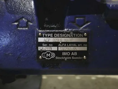 Alfa-Laval P-605 SGP-11 lube oil purifier, SS.