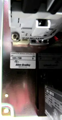 NEW ALLEN BRADLEY 505-TOD FULL VOLTAGE REVERSING STARTER SER.D SIZE 00 505TOD