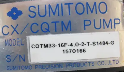 NEW CQT PUMP CQTM33-16F-4.0-X-T-S1484-G PUMP 200-230V CQTM33-16F-4.0-2-T-S1484-G