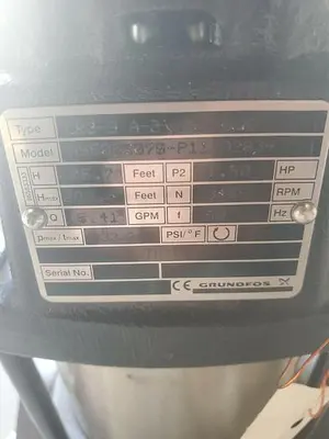 USED GRUNDFOS CRN3-9 A-B-A-E-H00E