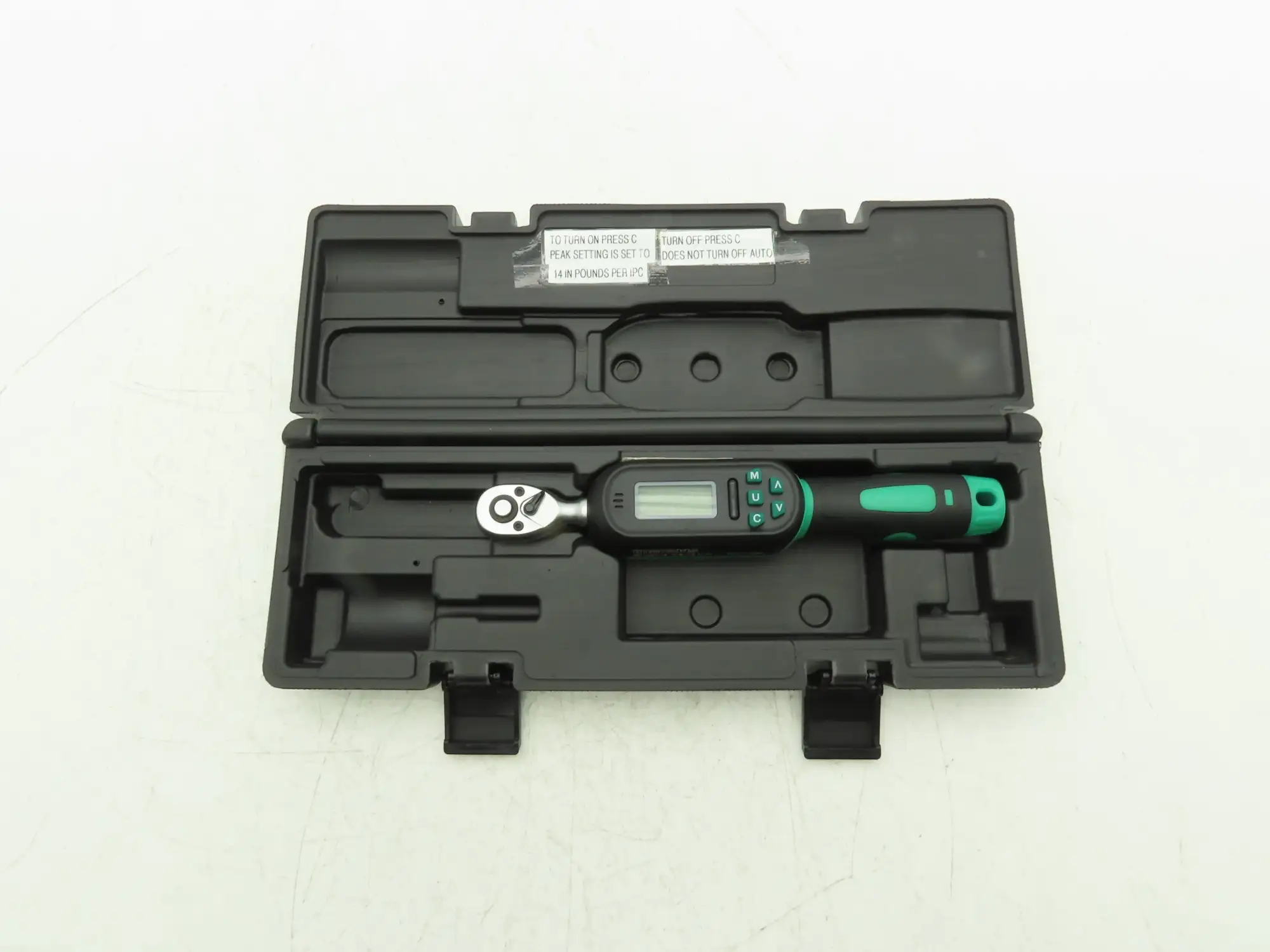 Koeorws 63-02012 Digital Torque Wrench 1/4" Sq Drive 0.6-12Nm