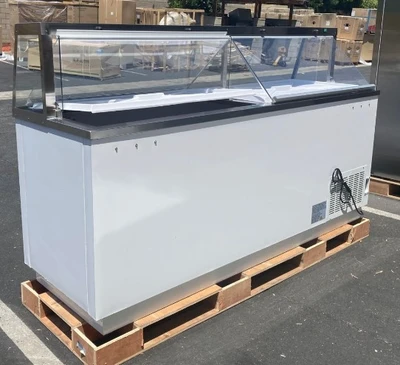 171-0085 88” Self Contained Ice Cream Dipping Cabinet