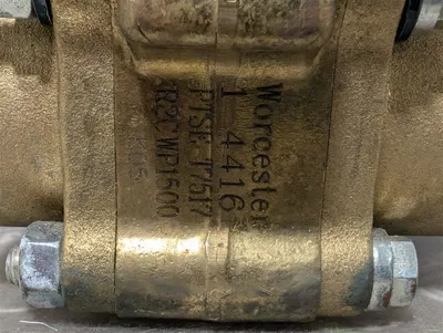 Flowserve / Worcester R2CWP1500 05F39NR3 1" Actuated Valve Assembly Used