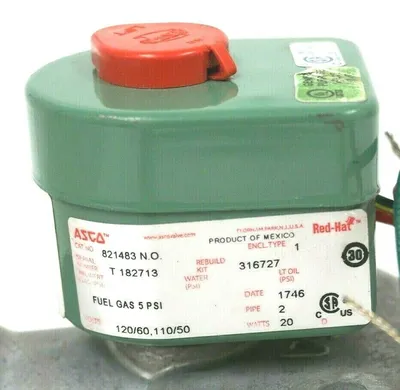NEW ASCO 821483 N.O. 316727 GAS SHUT OFF VALVE