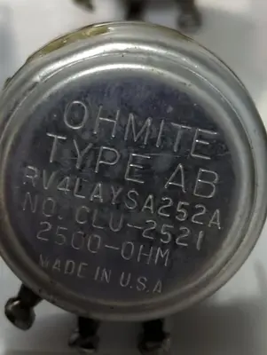 Used OHMITE CLU-2521 Miscellaneous Equipment (Electrical & Power) | Surplus Asset Holdings #1191177