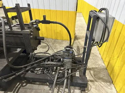 200 TON (2-3/8" TO 9-5/8") DIAMETER TRUE GRIT MODEL CT200 HYDRAULIC TUBE & PIPE PUSH POINTER / END FORMER/ SWAGING PRESS: STOCK #22399