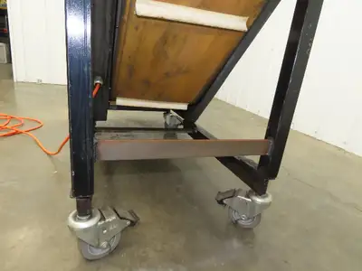 LaRos 19.5"W x 62"L Cleated Belt Incline Parts Conveyor 12"Bed 4-48FPM 115V