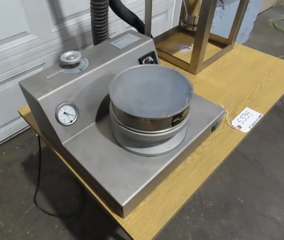 Minox Air Swept Sieve, 8" dia. with vacuum and a cyclone