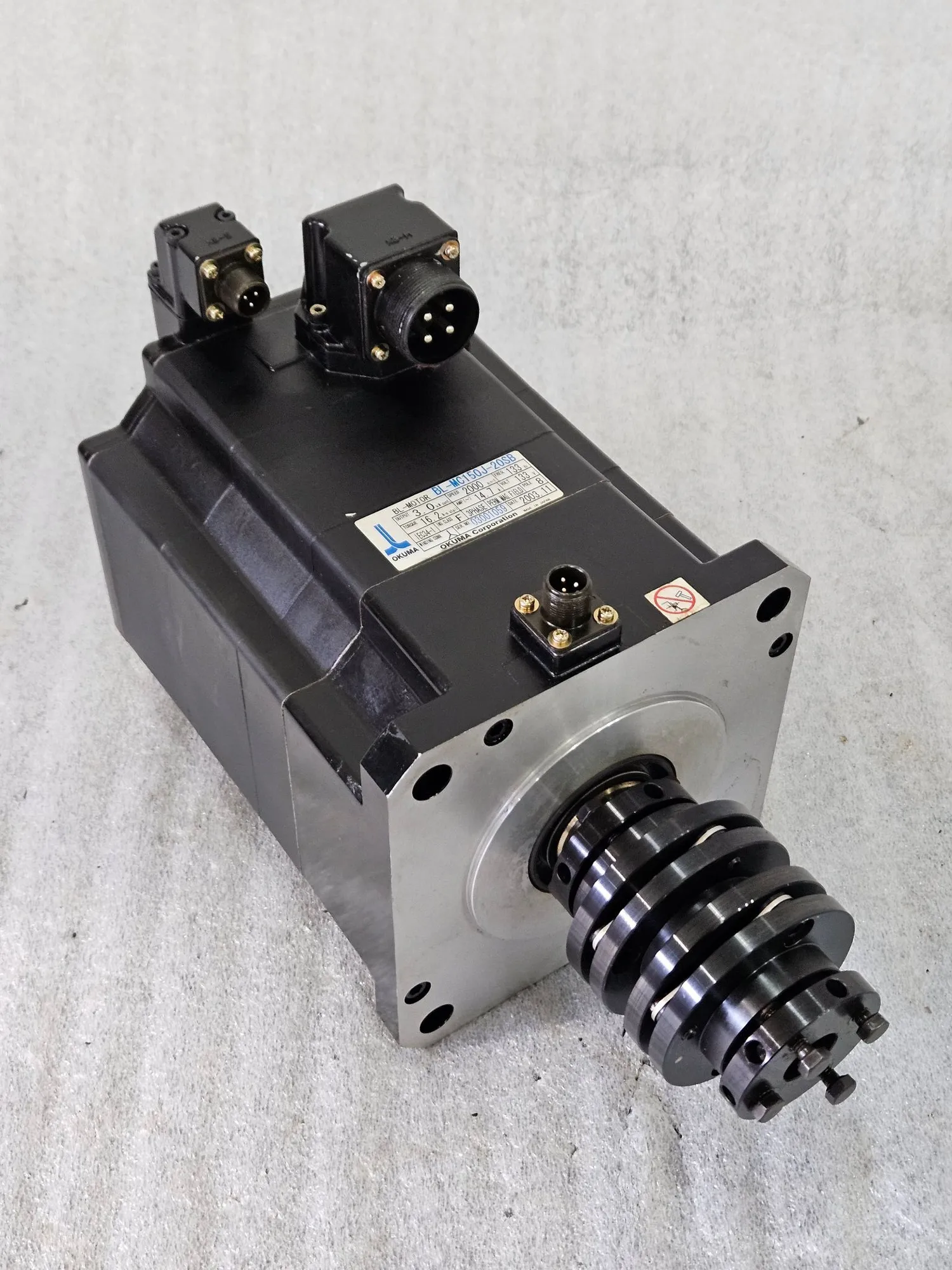Used OKUMA BL-MC150J-20SB Servo Motors Ohio US | Great American Equipment Company #1493675