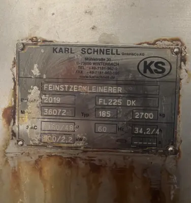 USED 2019 KARL SCHNELL Mixer 1000