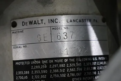 USED DEWALT GE 637