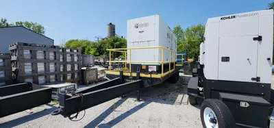 USED PERKINS 475KW TRAILER MOUNTED DIESEL GENERATOR