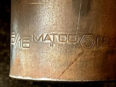 MATCO TOOLS CP426, 1/2" DR. 1-5/16" IMPACT SOCKET, SHALLOW, 6 POINT.