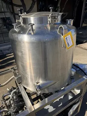 CIP, 1-Tank, 100 Gallon, Heat Exchanger, Chromalox Heater, Pumps, #5991176
