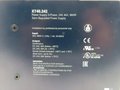 Puls Dimension XT40.242 PLC Semi Regulated Power Supply 3PH 24V 40A