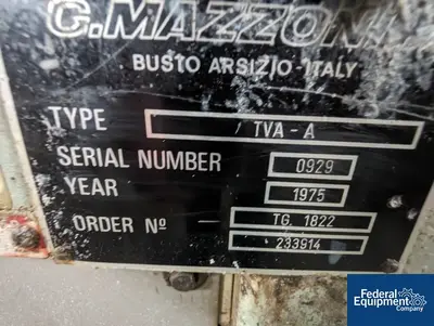 USED Mazzoni Mazzoni Billet Log Cutter, Type TVA/A