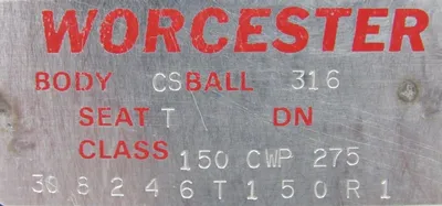 NEW WORCESTER 150CWP275 BALL VALVE ANSI150 308246T150R1 3"