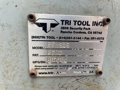 USED TRI TOOL PFM 816