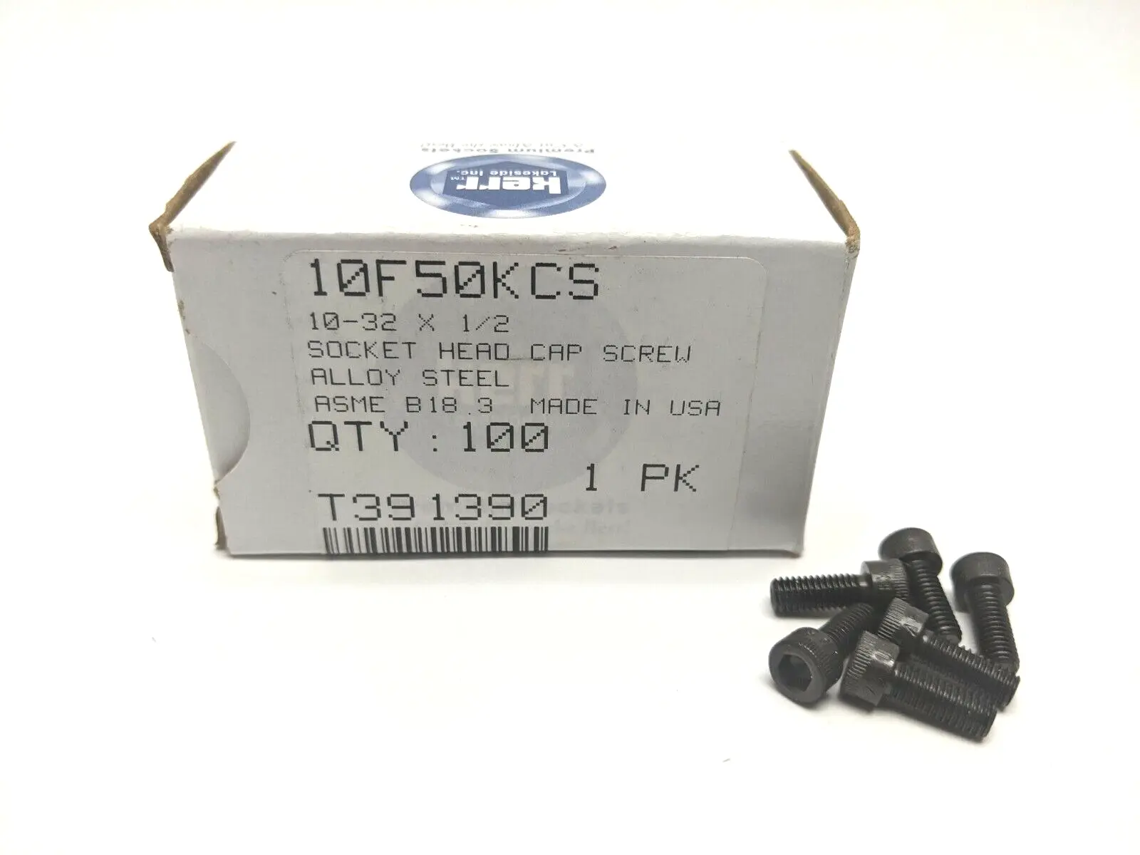10F50KCS | Kerr Lakeside  Socket Head Cap Screw 10-32x1/2" Black Oxide LOT OF 100 - New