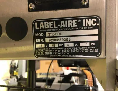 USED LABEL-AIRE 3115CDL