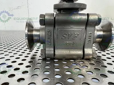 USED SVF -F. C. I. SB79999ATTR BALL VALVE W/ 1" SANITARY FITTING
