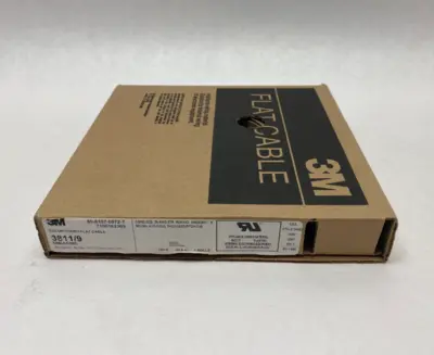 NEW 3M COLOR CODED FLAT CABLE, 3811 SERIES, 3811/9-CONDUCTOR BOX OF 100'