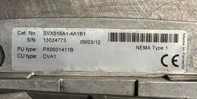 Eaton SVX015A2-4A1B1 Nema Type 12 (5.6.2)