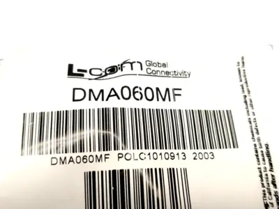 DMA060MF | L-Com  Slimline Null Modem Adapter, DB9 Male To Female LOT OF 2 - New Other