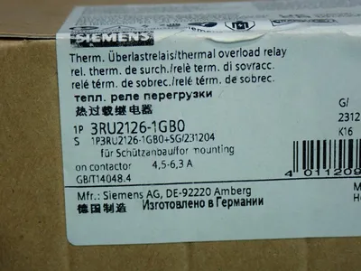 NEW SIEMENS 3RU21261GB0