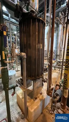USED GAB Neumann 77.47 Sq Ft GAB Neuman Graphite Block Heat Exchanger, 6.9/6.9 Bar