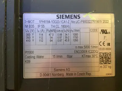 Used 2022 SIEMENS 1PH81841DD231CA1Z Motors (misc) Ohio US | HGR 24 #1345782