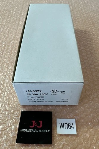 (BOX OF 5) NEW- NEMA L6-30P / 30A / 250V / 3Pole Electrical Plug || FAST SHIPPED