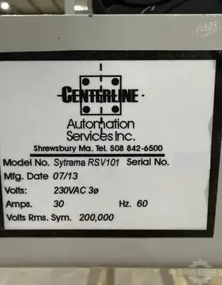 Used 2013 CENTERLINE SYTRAMA RSV101 Robots Arizona US | KD Machinery #1310141