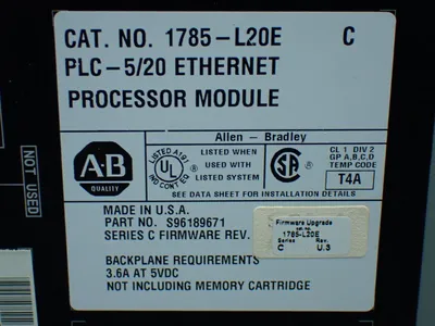 USED ALLENBRADLEY 1785L20E