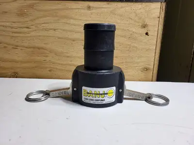 200C Polypropylene Cam Lever Type C Coupling 2" Female Coupler x 2" Hose Barb