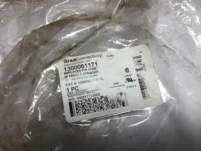 Brad Connectivity 1300061171 41308 5P Female Straight 12′ 16/5 AWG PVC Cord