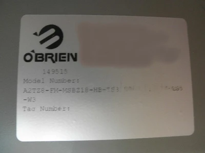 NEW O'BRIEN A2TZ8-FM-MSBZ18-HB-TS3120ACJS1HZ14-ES5